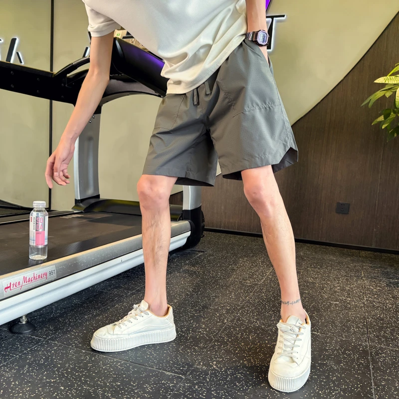 男士夏季短裤潮牌洞洞裤时尚百搭速干五分裤休闲外穿中裤沙滩裤子