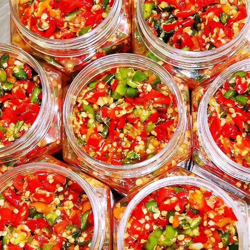 辣椒酱下饭菜瓶装湖南川味小米彩椒酱剁椒剁辣椒辣酱蒜蓉拌饭四川