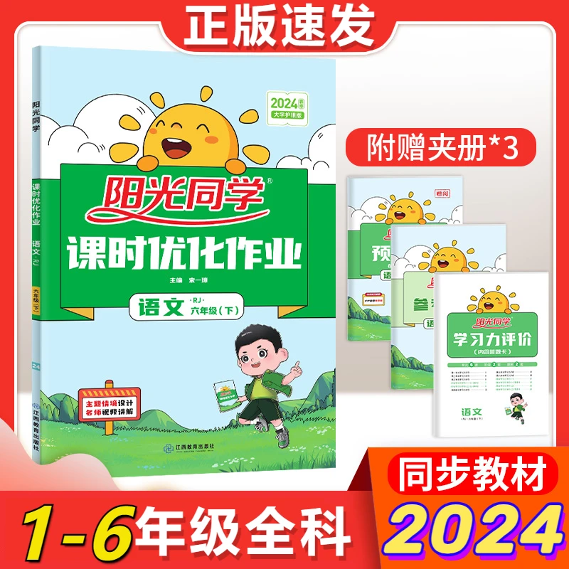 2024版阳光同学课时优化作业小学1-6年级下册训练人教版教材