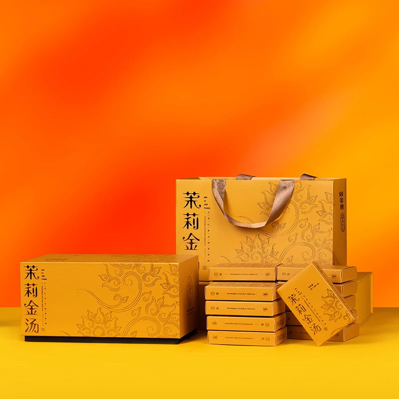 茉来香 福州茉莉花茶茉莉金骏眉礼盒装135g/盒