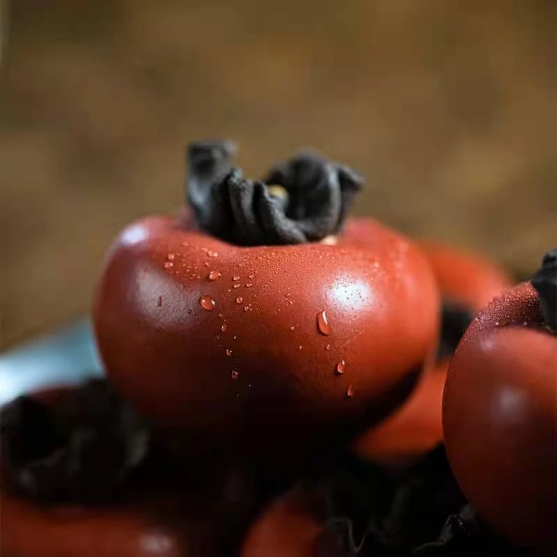 紫砂柿子茶宠 事事如意红黄绿大小柿子手工 好事花生好事连连