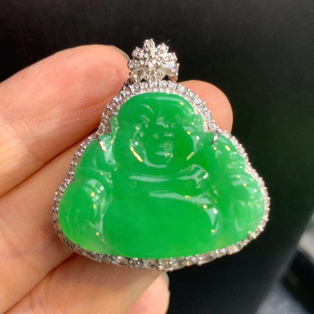 【闪购商品】翡翠颈饰18K金镶嵌翡翠