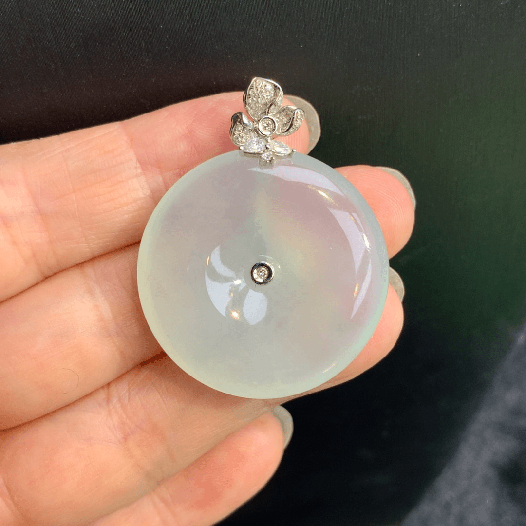 【闪购商品】翡翠颈饰18K金镶嵌翡翠