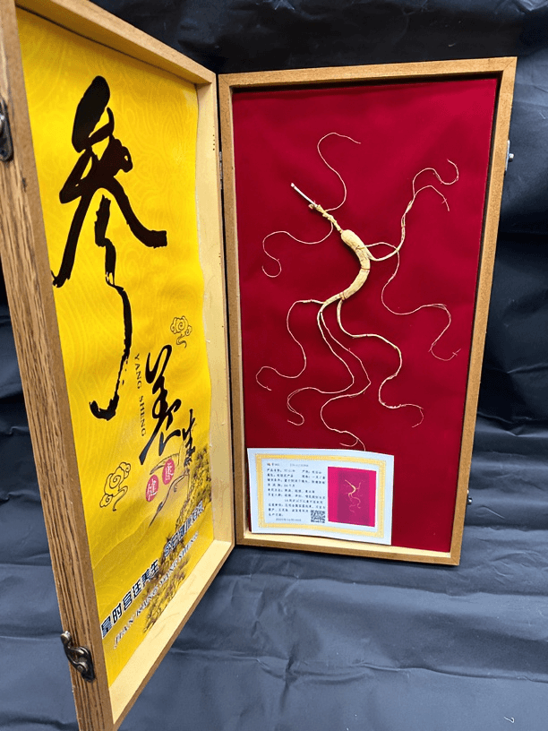45版木盒长白山人参山参礼盒装生晒干林下参山参高档送礼