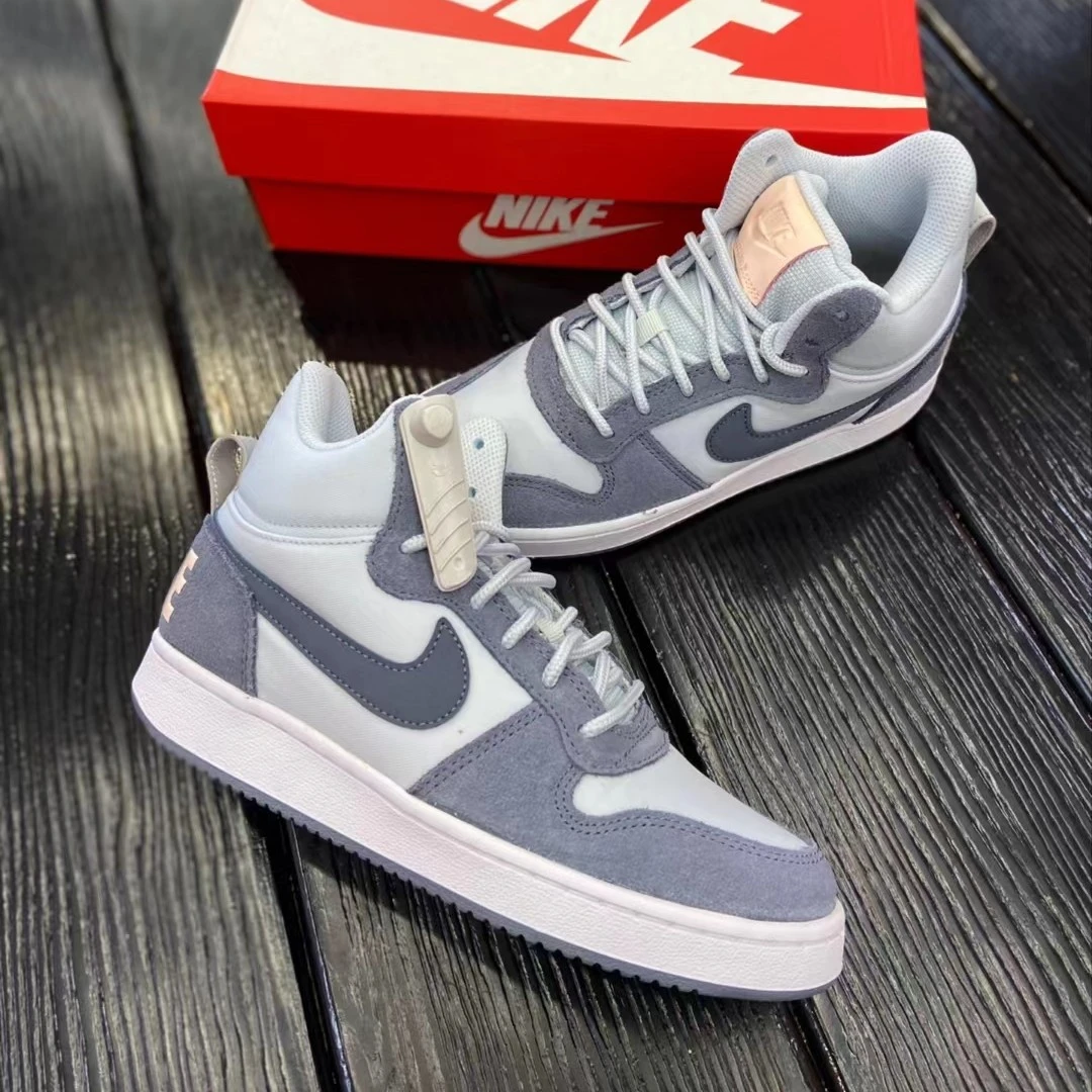 Nike Court Borough小乔治城女时尚中帮灰蓝板鞋844907-005