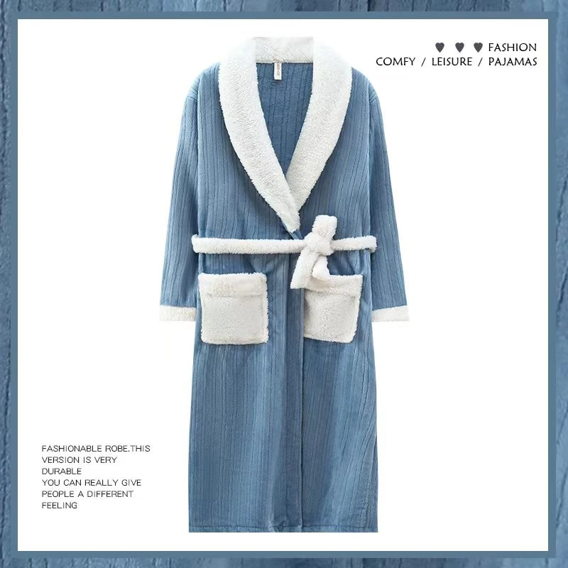 2024年新款女士绒绒睡袍