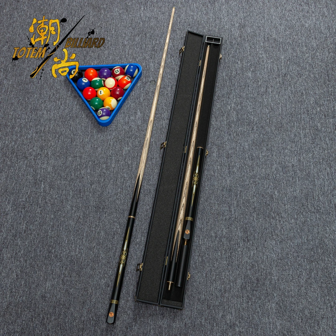 圣剑3/4分体杆北美白蜡木小头杆波茨杆黑八花式九球斯诺克桌球杆