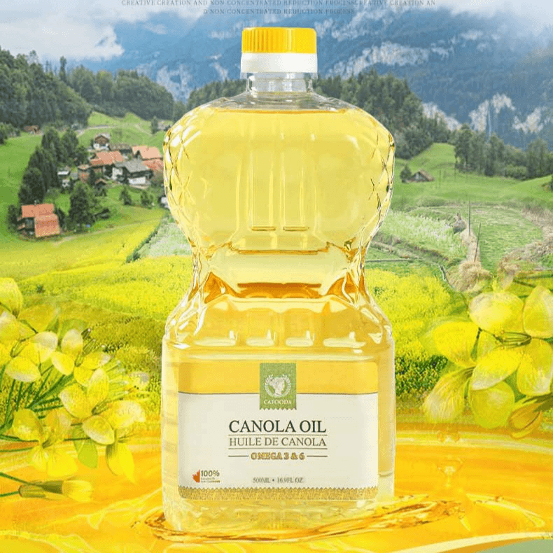 加福达CAFOODA加拿大原装进口压榨芥花籽油菜籽油家用500ml