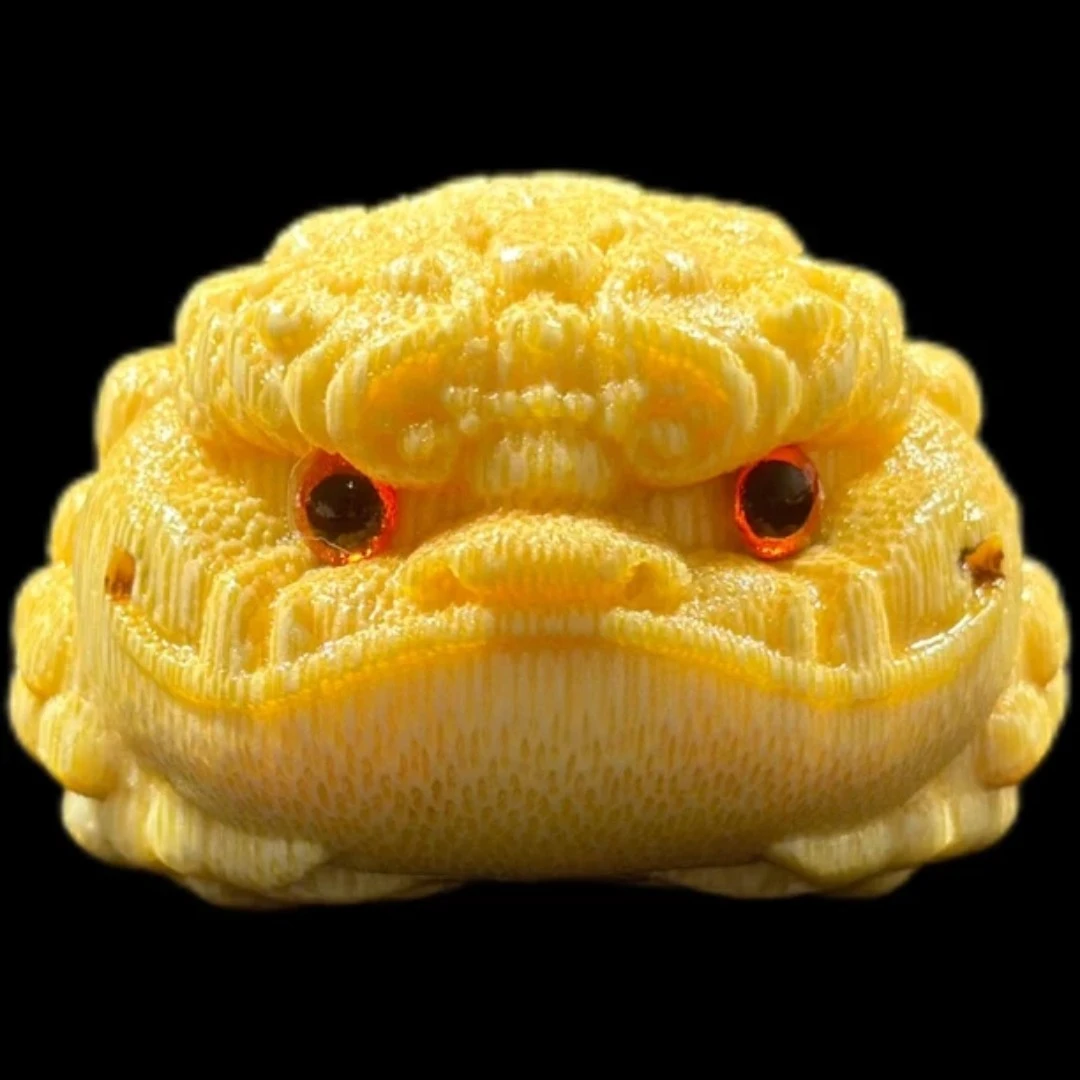 【胖姐】低趴恶霸  实心玉竹手把件 竹雕刻 下单即送文玩大礼包