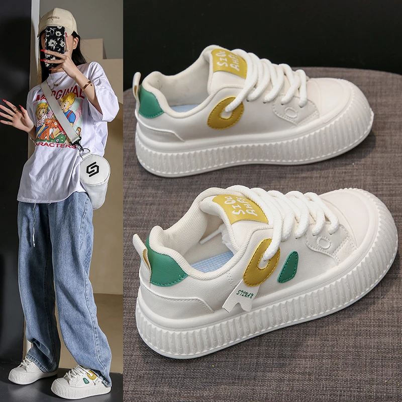 小白鞋女2024春季新款韩版百搭平底休闲板鞋女学生运动跑步鞋女潮