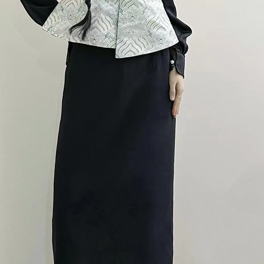 【阿泯娜】西装半身裙 D2410 改良蒙古袍蒙古服饰