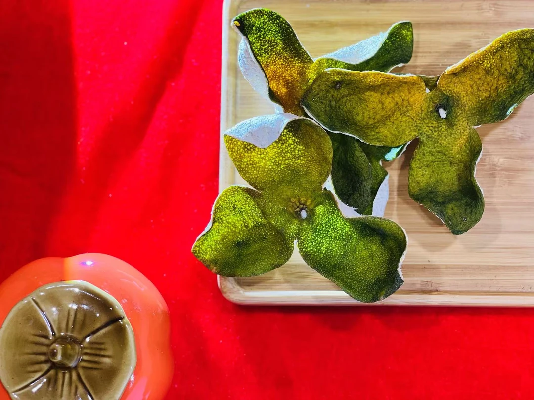 【震撼返场】2024年双水岭头产区头采二红新皮正宗新会陈皮完整皮