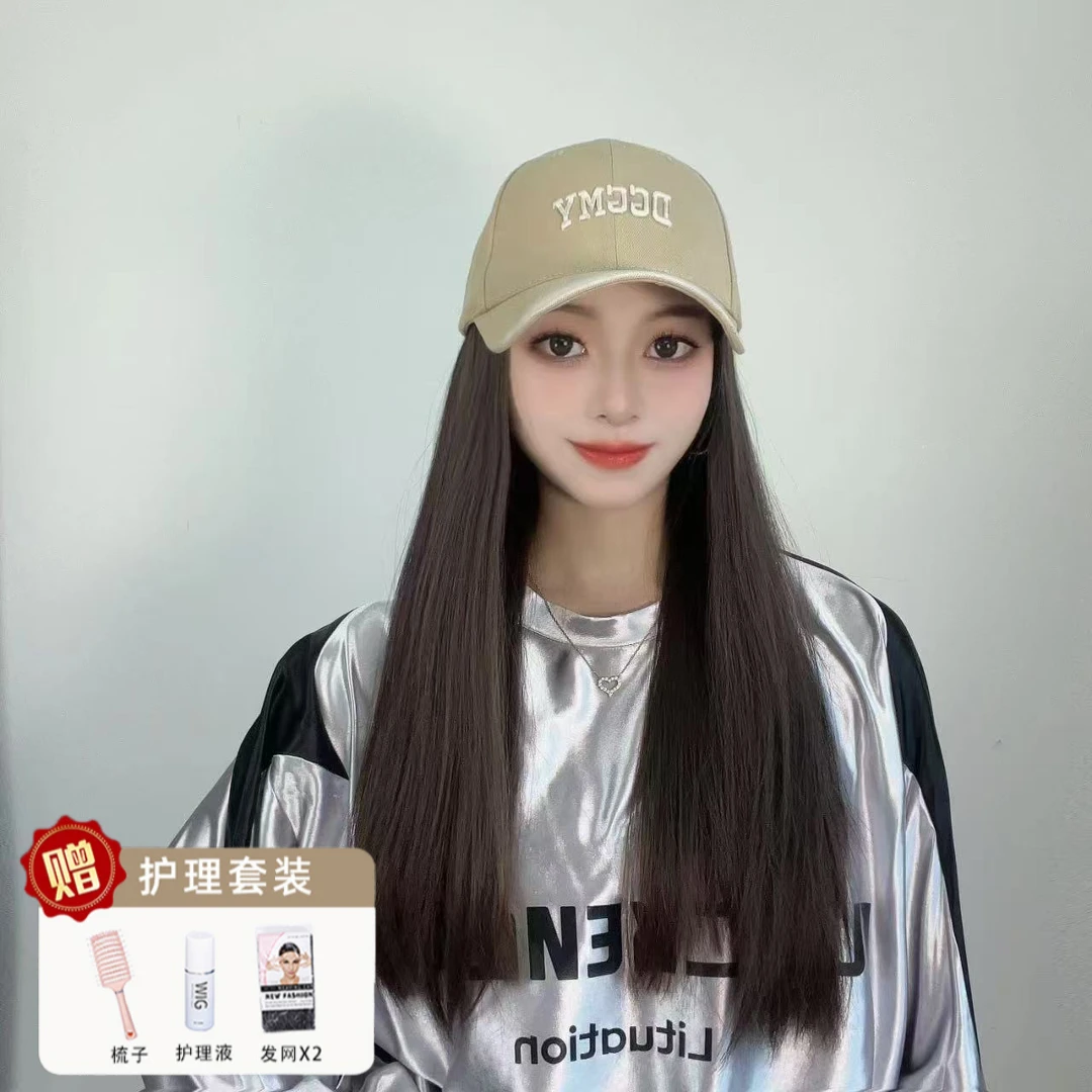 晨芮【大晨原创】渐变棒球帽假发时尚发型氛围感减龄百搭显脸小必备