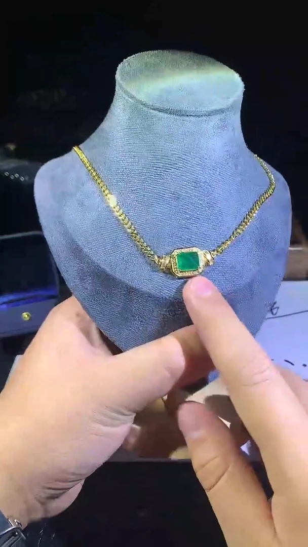 【闪购商品】祖母绿项链未镶嵌042