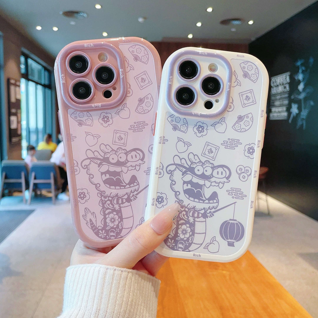 奶油壳适用苹果15/苹果iPhone/华为荣耀/OPPO/VIVO/小米手机壳潮