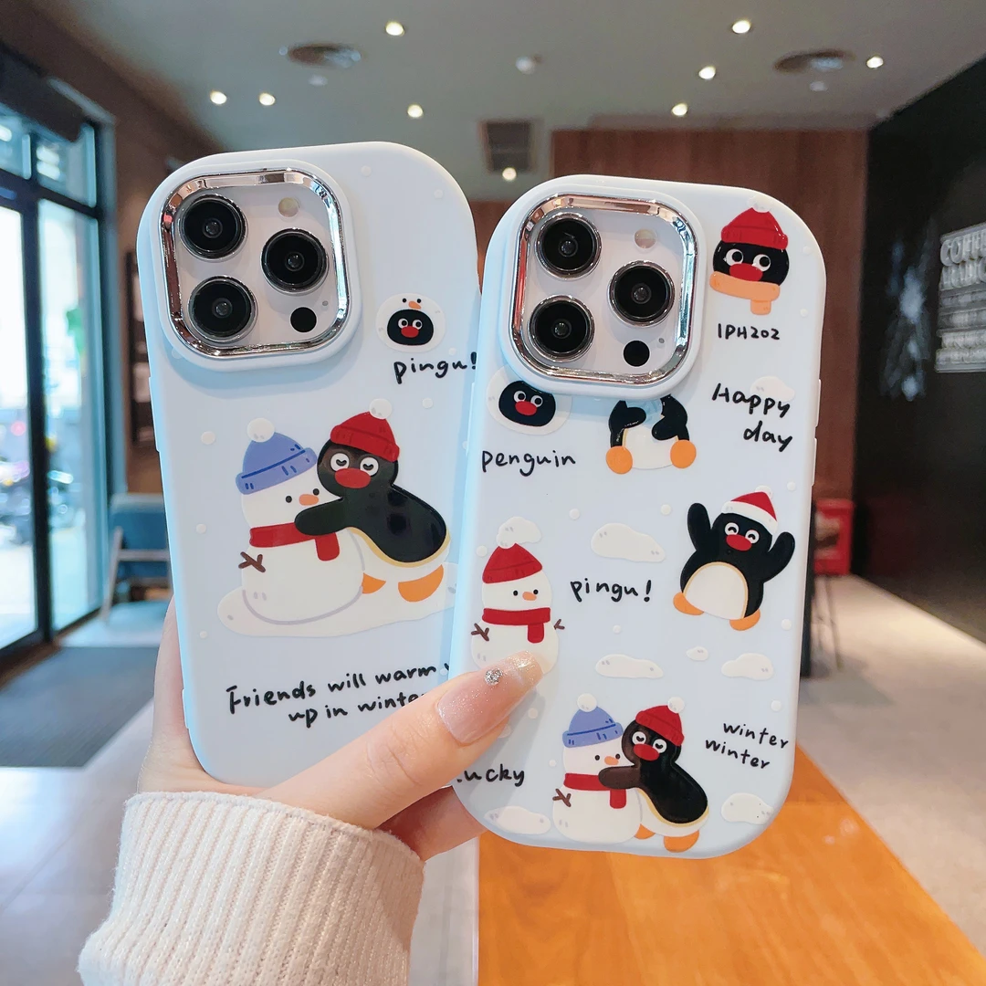 银镜小胖墩适用苹果15/iPhone/华为荣耀手机壳全包14/13个性12Pro