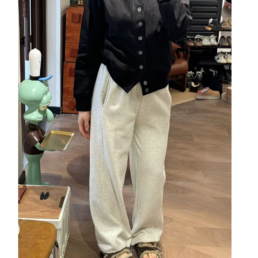 DR-秋冬加绒抽绳阔腿裤