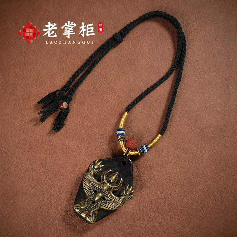 金翅大鹏鸟天铁DIY吊坠项链G092412