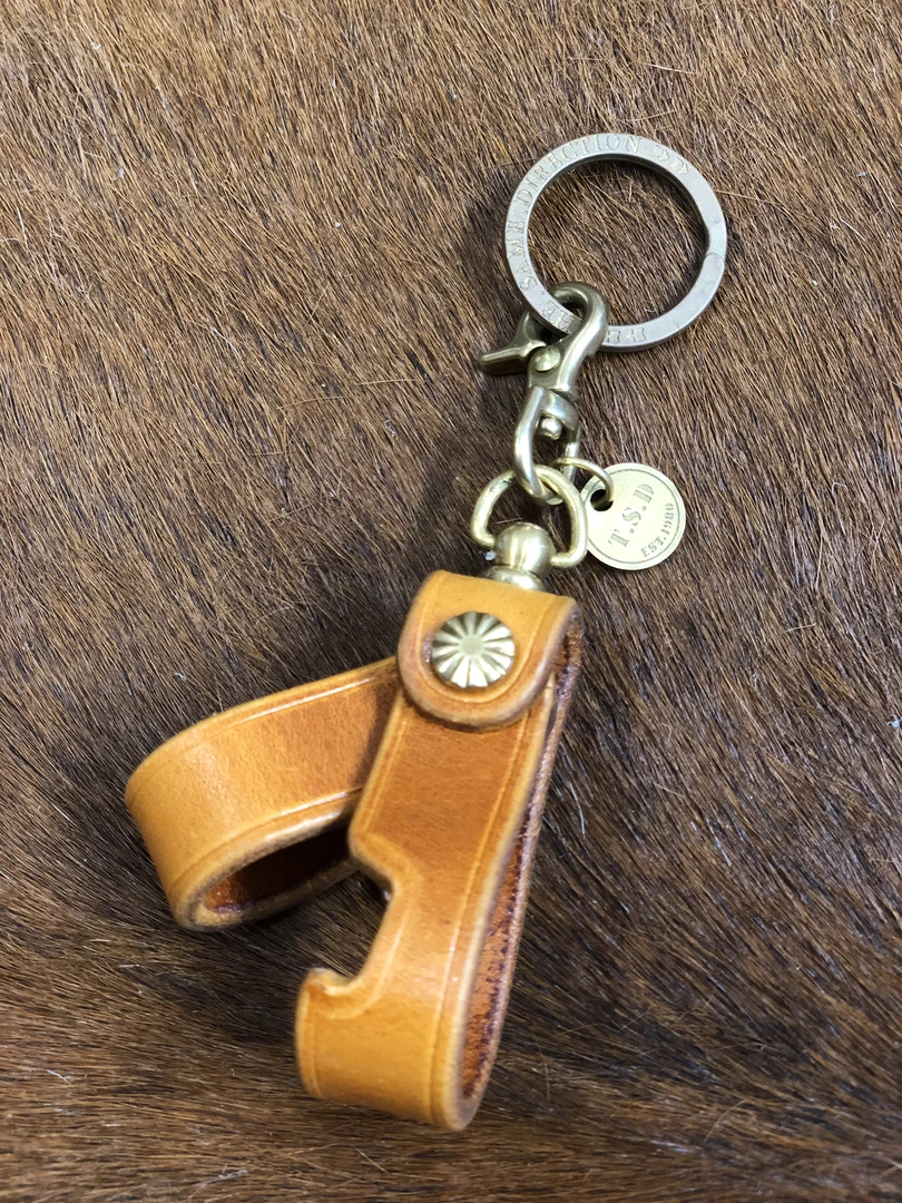 折叠头层牛皮小物件