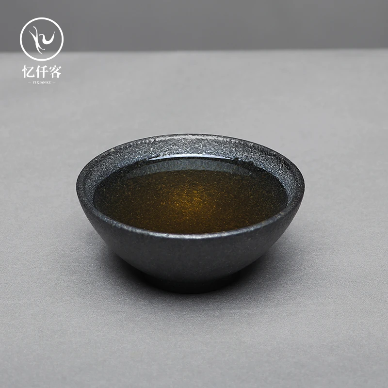 忆仟客手工主人杯品茗杯闻香杯大号石头单杯茶碗茶盏普洱红茶杯子
