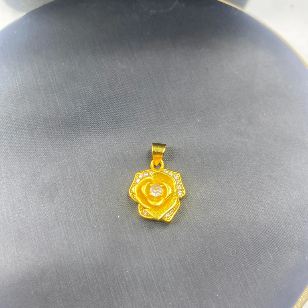 【色沁斑斓】d034小花吊坠