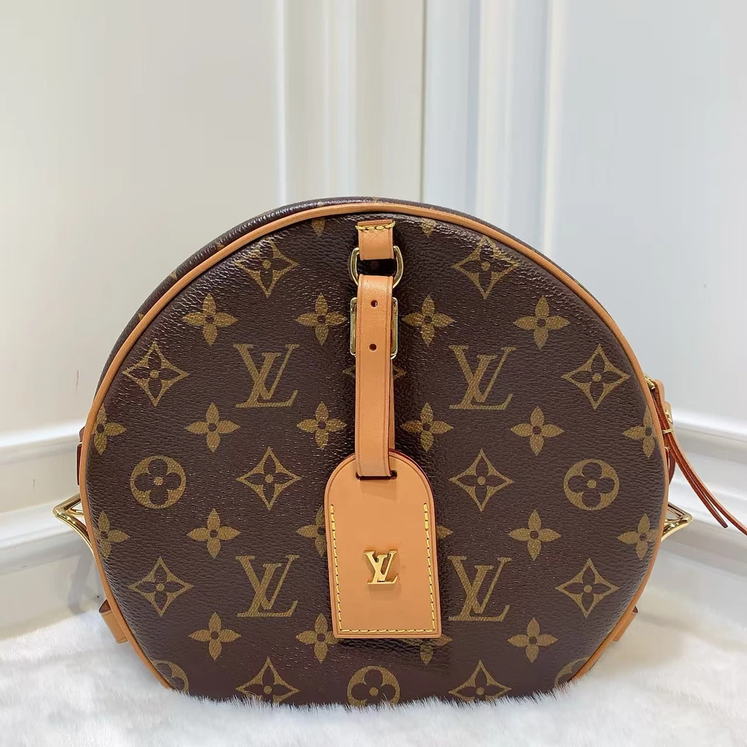 95新 LouisVuitton/路易威登 (静姐)路易威登老花大圆饼