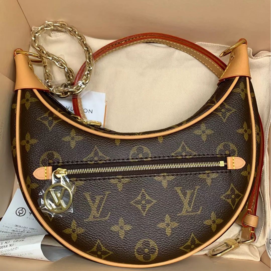 95新 LouisVuitton/路易威登 （静姐）路易威登loop老花豌豆包