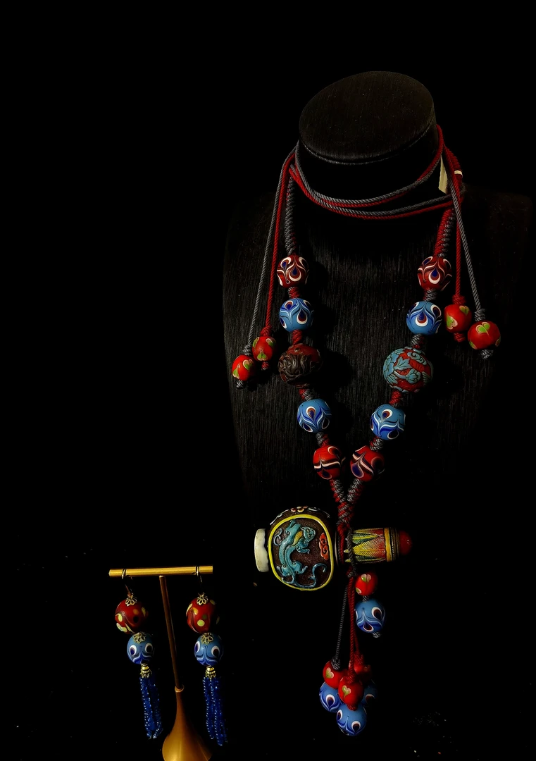 铜合金琉璃手链 35243复古琉璃手链