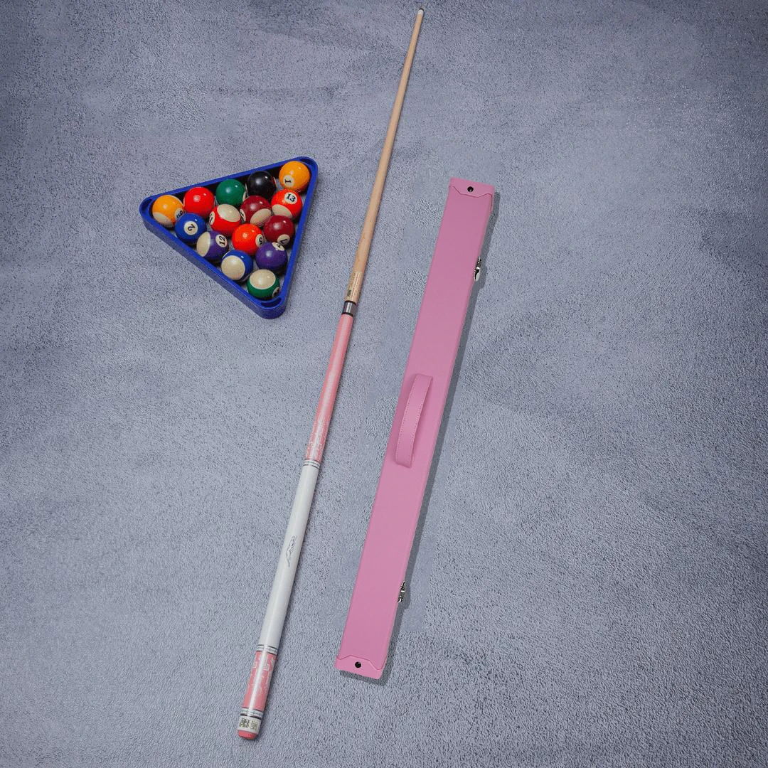 PREOAI粉红豹台球杆/分体枫木杆斯诺克九球桌球杆中式黑八专用小