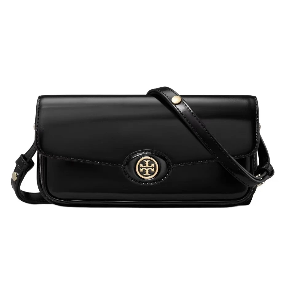 Tory Burch汤丽柏琦 预售黑色横版豆腐包 161831-001