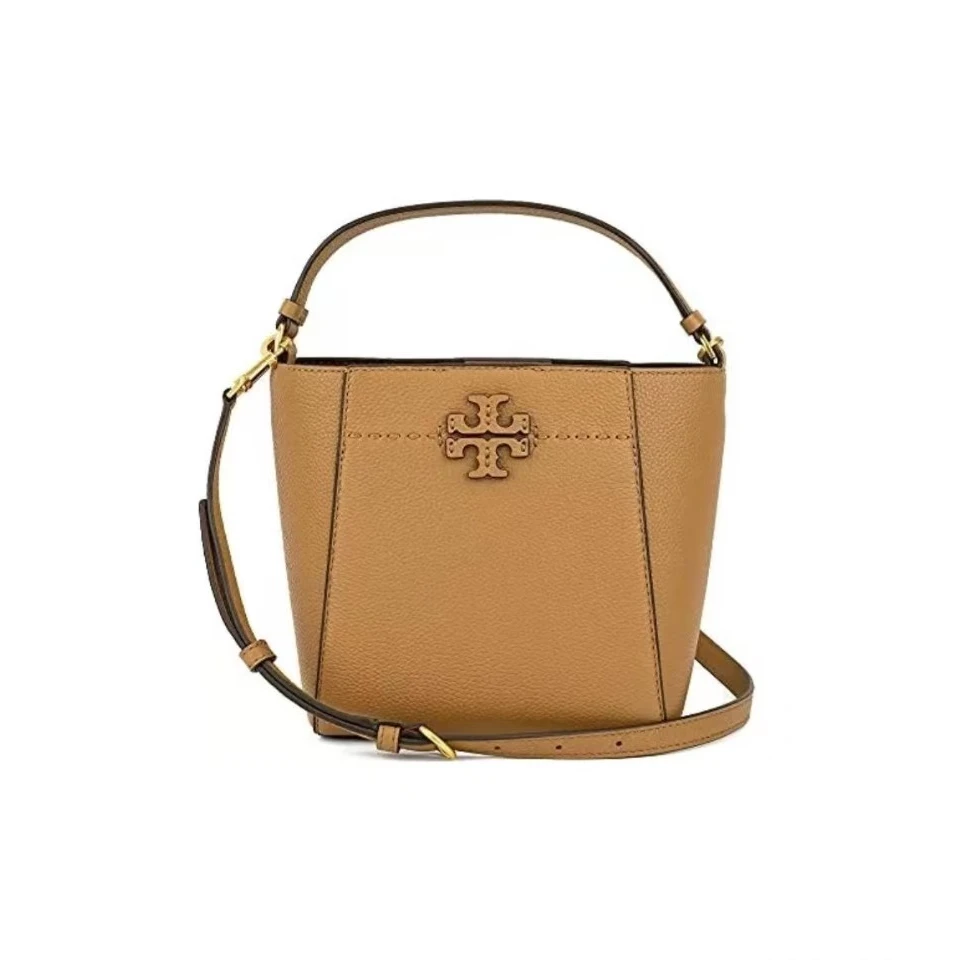 ToryBurch汤丽柏琦预售MCGRAW老款提拉米苏色小号水桶包74956