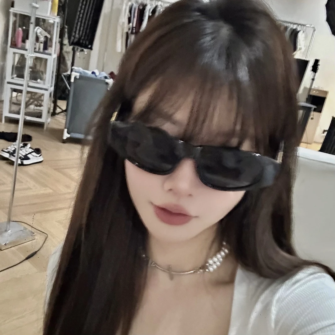 BINFU 日常穿搭休闲百搭潮流男女款黑色潮流ins墨镜Y04