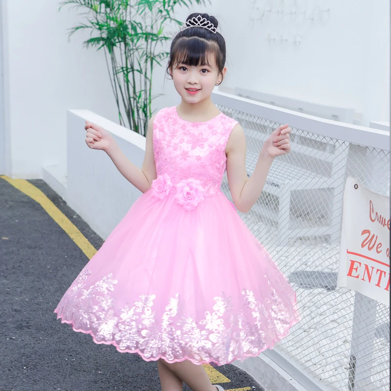 女童夏季背心裙礼服中大童韩版女孩公主裙夏装洋气蓬蓬纱裙背心裙