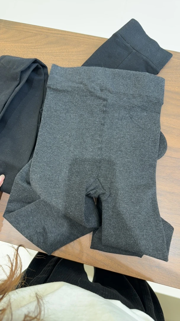 加绒压力连脚打底袜