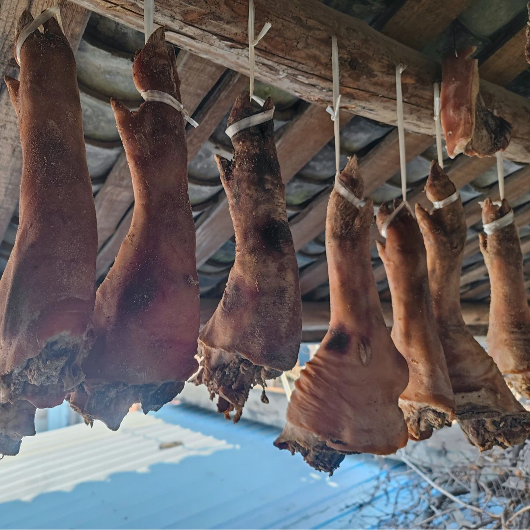 大凉山土猪风干腊猪脚