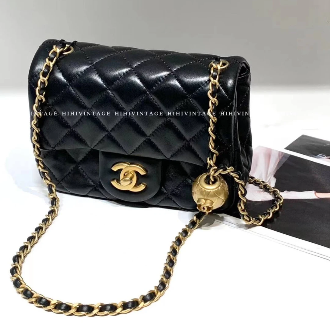 99新 Chanel/香奈儿 HIHI精选/黑金金球方胖子 芯片款