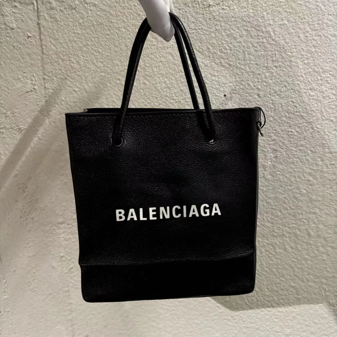 95新  HIHI精选/巴黎世家 黑色托特包/8999106