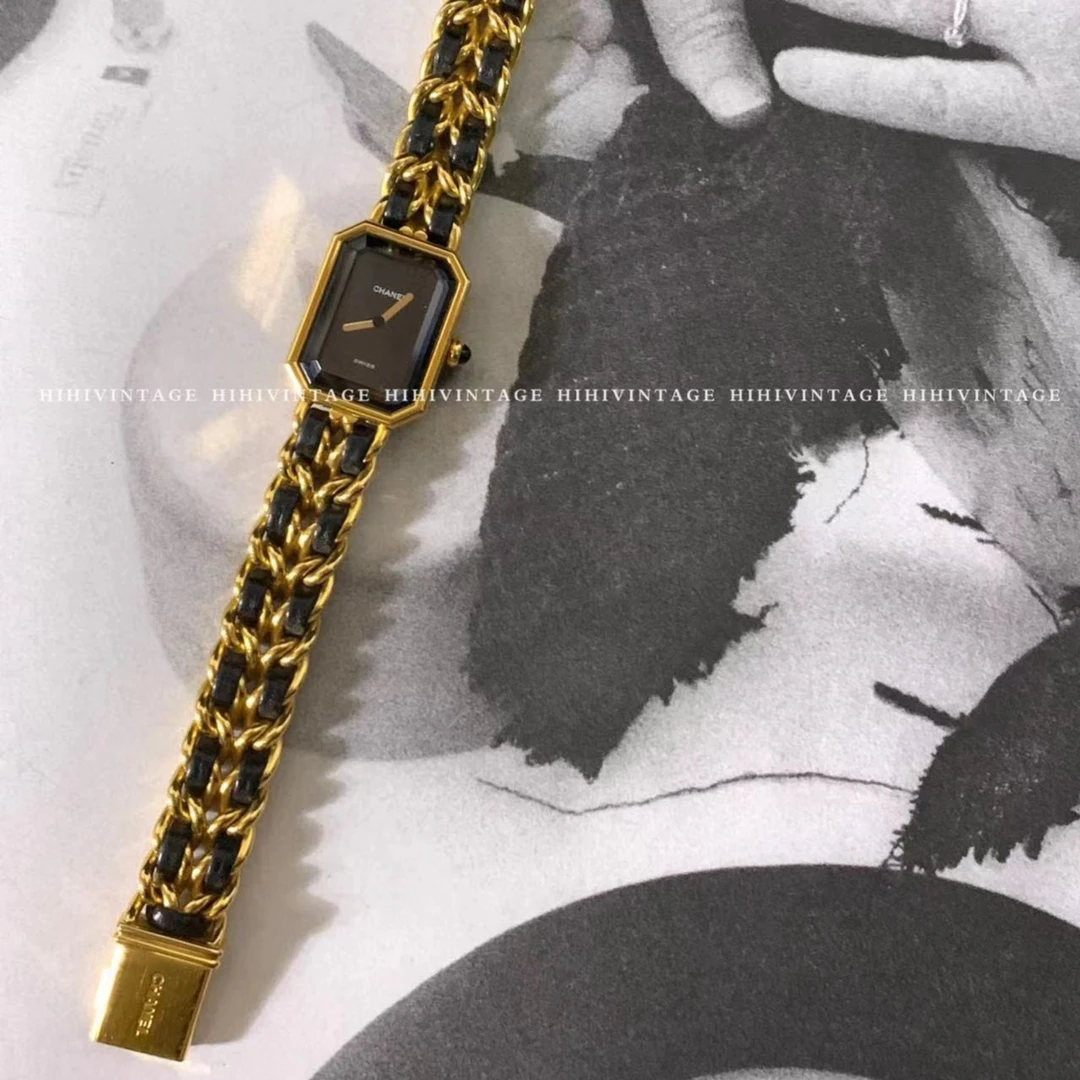 95新 Chanel/香奈儿 HIHI/Chanel 黑金方糖手表S/一店