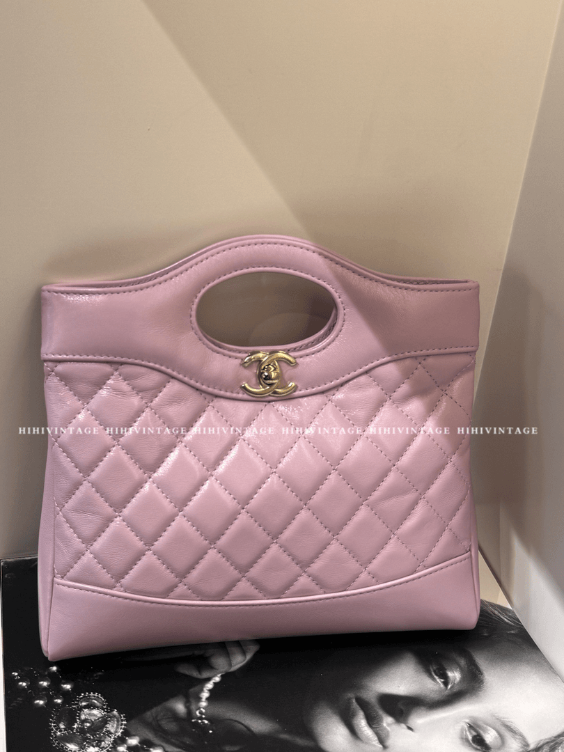 全新未使用 Chanel/香奈儿 Chanel24S淡紫色新油蜡羊皮Mini31Bag