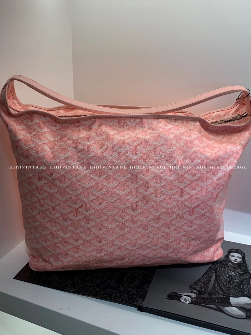 95新 Gaoy/戈雅 HIHI/Goyard 戈雅粉色hobo腋下包/6747888VS/一店