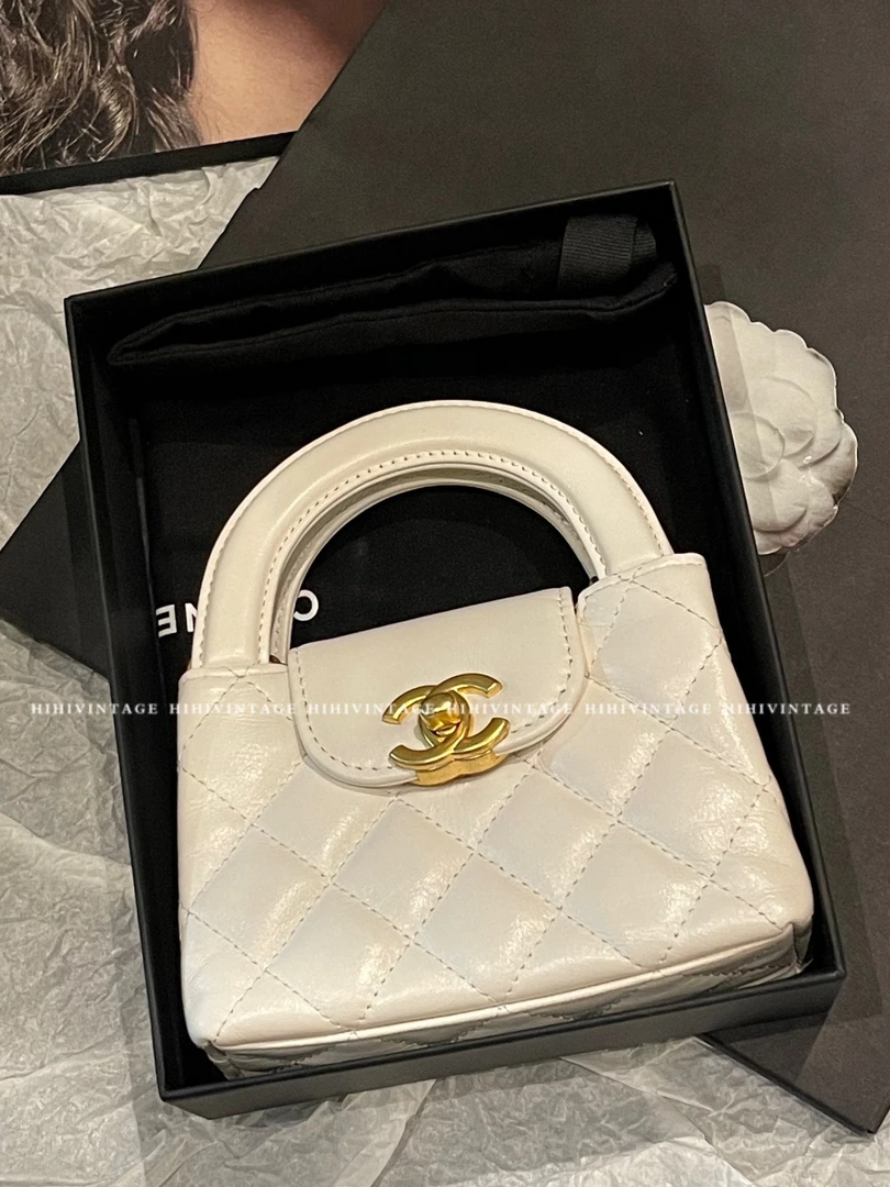 全新未使用 Chanel/香奈儿 HIHI精选/23Kmini白金单肩手提Kelly