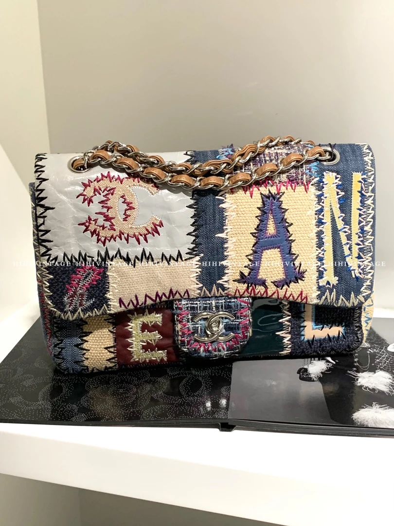 99新 Chanel/香奈儿 HiHi/Chanel 拼接补丁jumbo拼色16开10289903