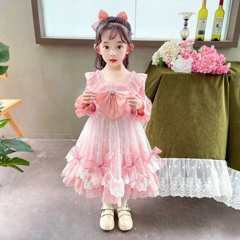 女童春秋洛丽塔公主裙2025秋装新款洋气儿童秋季小女孩lolita裙子