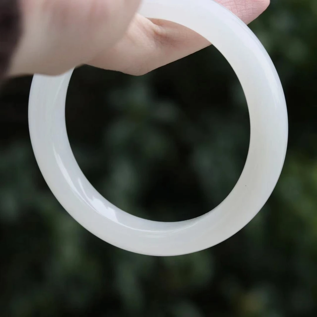 【白溪】羊脂级白玉手镯多样性发货【13-14mm】