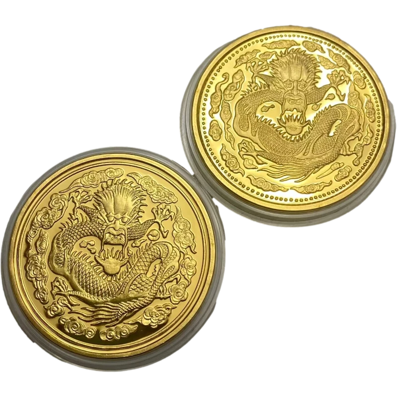 荟宝猫 非法定货币上海造币厂-早期珍品钱币金币铜镀金纪念章