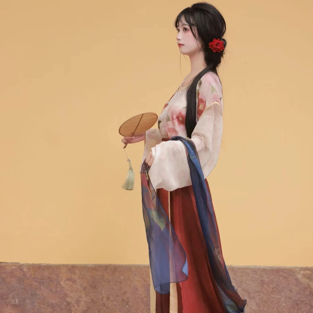 闺梦令 山茶 汉服女原创日常通勤