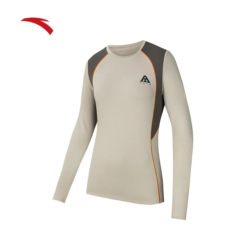 安踏速干T丨长袖t恤女秋季新款户外抗菌透气健身跑步打底运动上衣