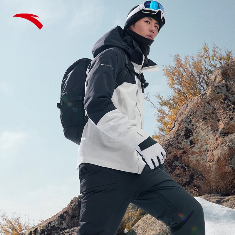 安踏水壳冲锋衣大地之壳硬壳防水男女款户外防风雨徒步登山外套