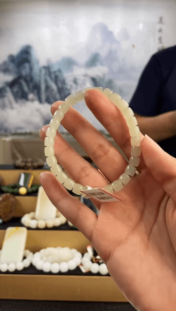 【闪购商品】和田玉手串未镶嵌6mm左右直切