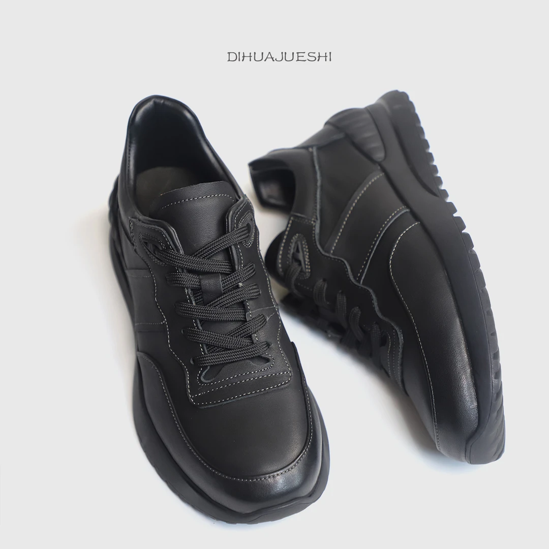 【断码清仓】帝华爵士男士商务运动鞋低帮系带真皮休闲鞋3057